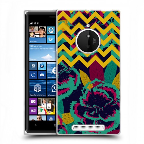 Дизайнерский пластиковый чехол для Nokia Lumia 830 Тренд Микс