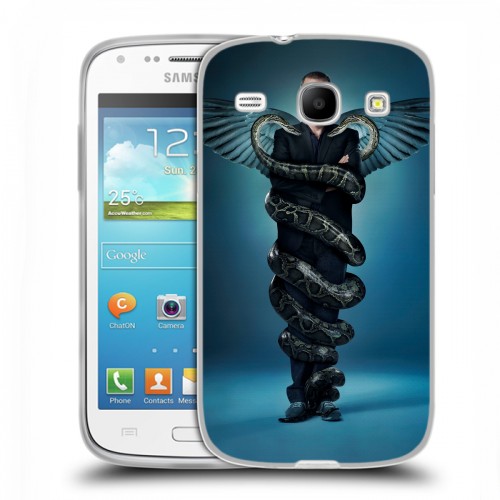 Дизайнерский пластиковый чехол для Samsung Galaxy Core Доктор Хаус