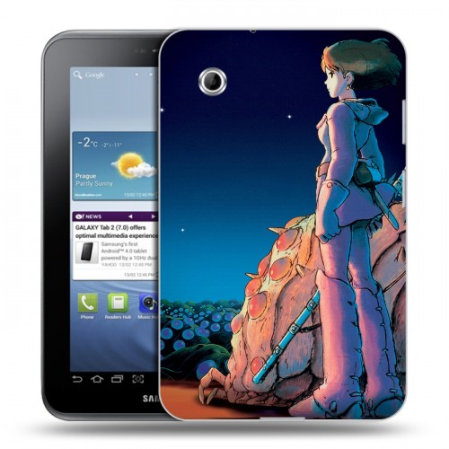 Дизайнерский силиконовый чехол для Samsung Galaxy Tab 2 7.0 Аниме