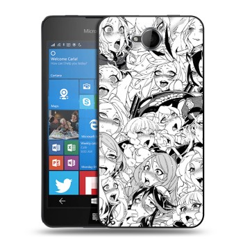 Дизайнерский силиконовый чехол для Microsoft Lumia 650 креативный дизайн (на заказ)