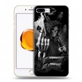 Дизайнерский пластиковый чехол для Iphone 7 Plus / 8 Plus Скелет и туз