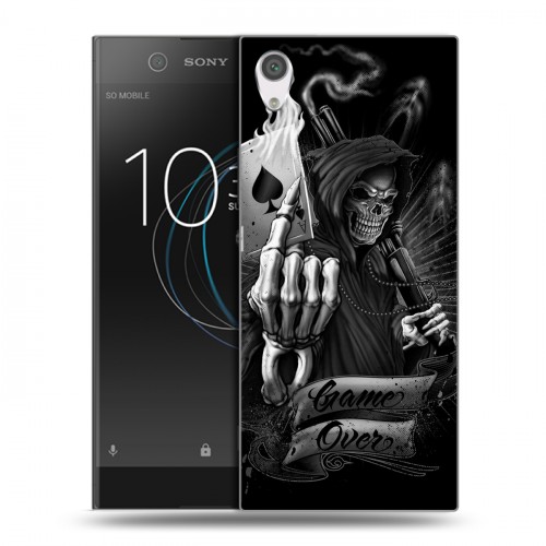 Дизайнерский силиконовый чехол для Sony Xperia XA1 Скелет и туз