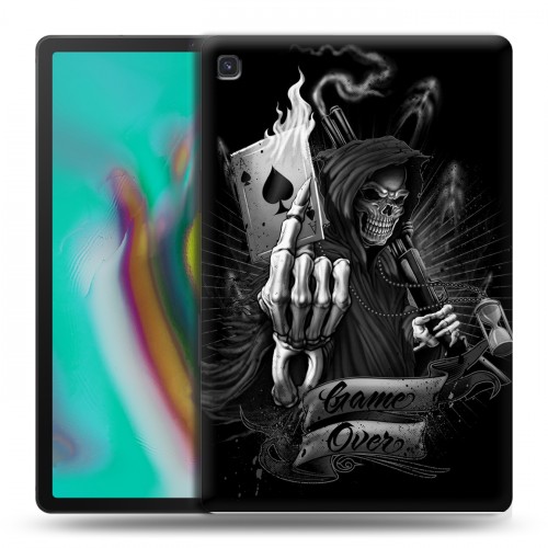 Дизайнерский силиконовый чехол для Samsung Galaxy Tab S5e Скелет и туз
