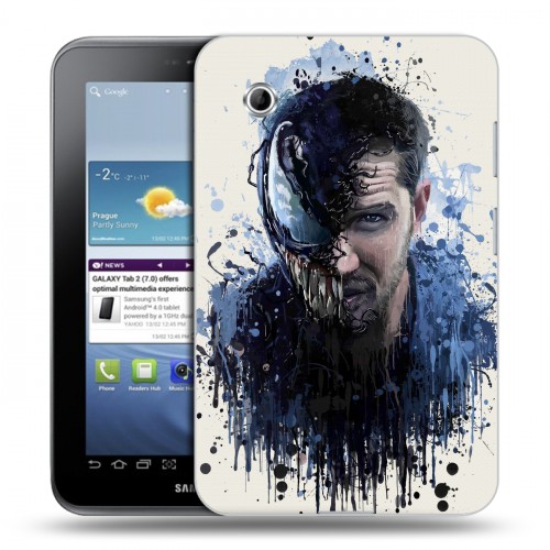 Дизайнерский силиконовый чехол для Samsung Galaxy Tab 2 7.0 Веном (2018)