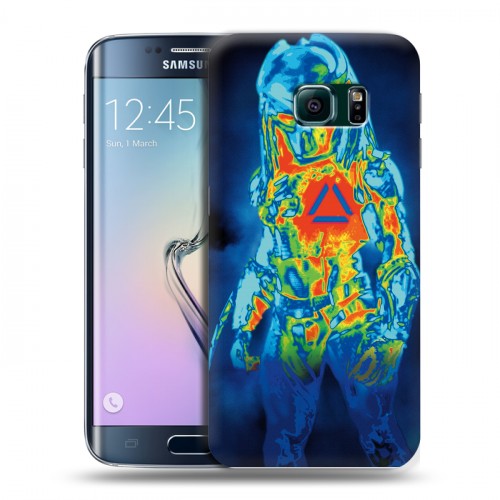 Дизайнерский пластиковый чехол для Samsung Galaxy S6 Edge Хищник (2018)