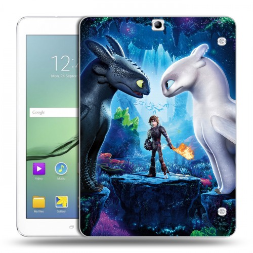 Дизайнерский силиконовый чехол для Samsung Galaxy Tab S2 9.7 Как приручить дракона 3