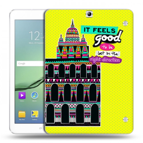Дизайнерский силиконовый чехол для Samsung Galaxy Tab S2 9.7 Яркие достопримечательности