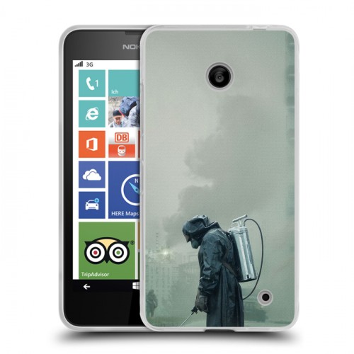 Дизайнерский пластиковый чехол для Nokia Lumia 630/635 Чернобыль