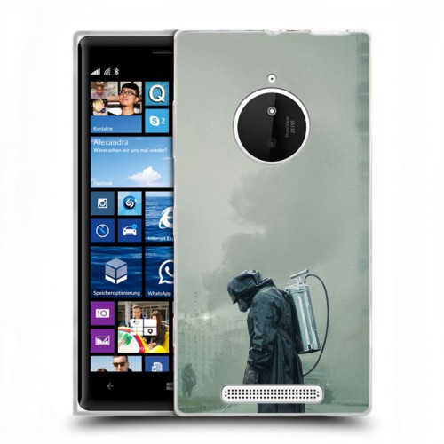Дизайнерский пластиковый чехол для Nokia Lumia 830 Чернобыль