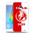Дизайнерский пластиковый чехол для  Meizu MX3 Red White Fans