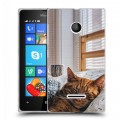 Дизайнерский пластиковый чехол для Microsoft Lumia 435 Коты