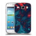 Дизайнерский пластиковый чехол для Samsung Galaxy Core Размытые краски