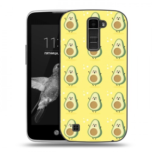 Дизайнерский пластиковый чехол для LG K7 Веселое авокадо