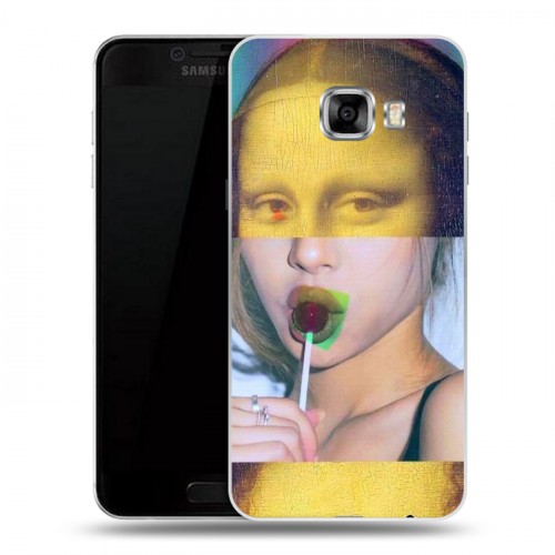 Дизайнерский пластиковый чехол для Samsung Galaxy C5 Мона Лиза