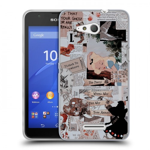 Дизайнерский пластиковый чехол для Sony Xperia E4g Коллаж