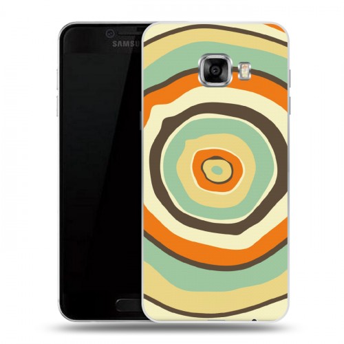 Дизайнерский пластиковый чехол для Samsung Galaxy C5 Яркие древесные узоры