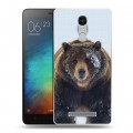 Дизайнерский пластиковый чехол для Xiaomi RedMi Note 3 Медведь