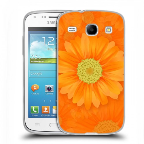 Дизайнерский пластиковый чехол для Samsung Galaxy Core Хризантемы радости