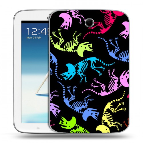 Дизайнерский силиконовый чехол для Samsung Galaxy Note 8.0 Узоры динозавров