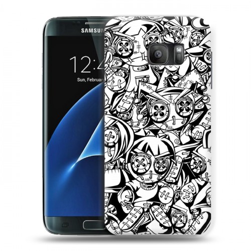 Дизайнерский силиконовый с усиленными углами чехол для Samsung Galaxy S7 Куклы Вуду