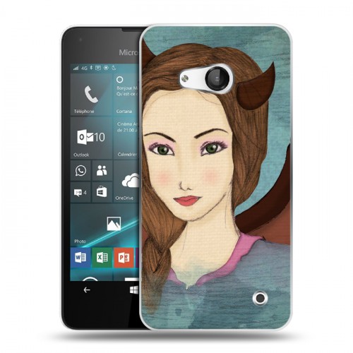 Дизайнерский пластиковый чехол для Microsoft Lumia 550 Дьявольские красавицы