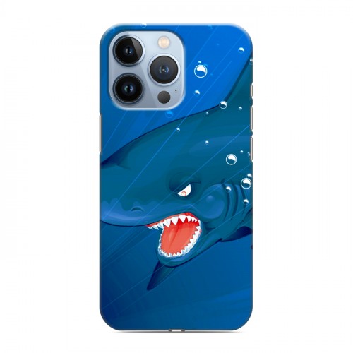 Дизайнерский силиконовый чехол для Iphone 13 Pro Акулы