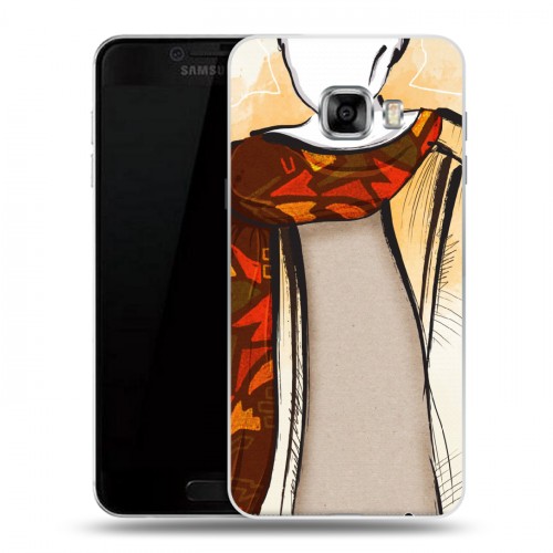 Дизайнерский пластиковый чехол для Samsung Galaxy C5 Модные иллюстрации