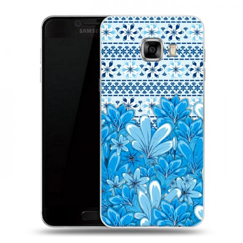 Дизайнерский пластиковый чехол для Samsung Galaxy C5 Цветы и узоры