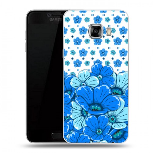 Дизайнерский пластиковый чехол для Samsung Galaxy C5 Цветы и узоры
