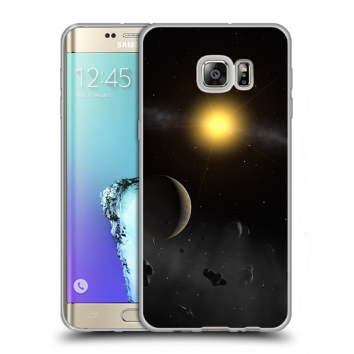 Дизайнерский пластиковый чехол для Samsung Galaxy S6 Edge Plus Астероиды