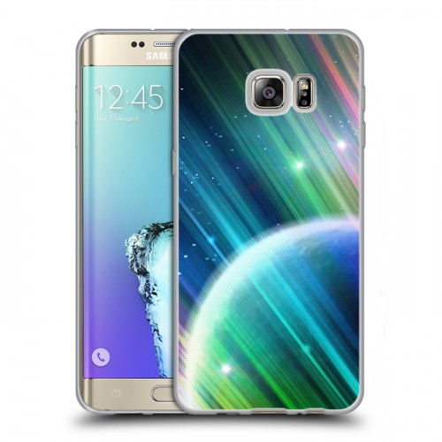 Дизайнерский пластиковый чехол для Samsung Galaxy S6 Edge Plus Планеты
