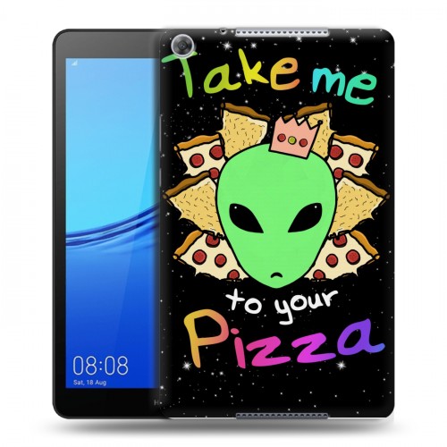 Дизайнерский силиконовый чехол для Huawei MediaPad M5 lite 8 Яркие инопланетяне