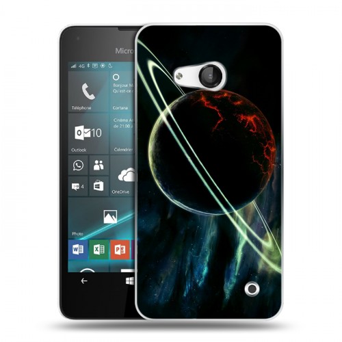 Дизайнерский пластиковый чехол для Microsoft Lumia 550 Сатурн