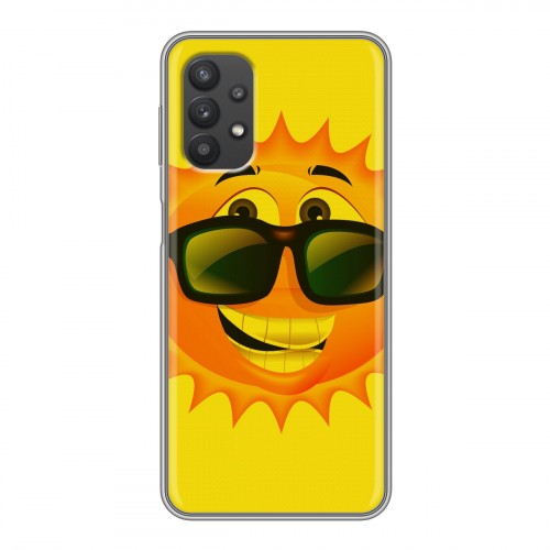Дизайнерский силиконовый чехол для Samsung Galaxy A32 Солнце