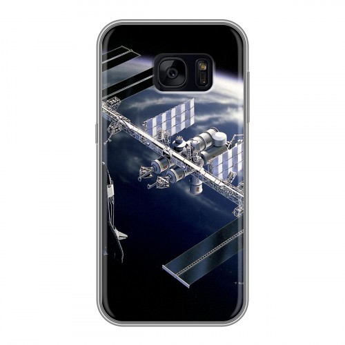 Дизайнерский силиконовый чехол для Samsung Galaxy S7 Edge Орбита