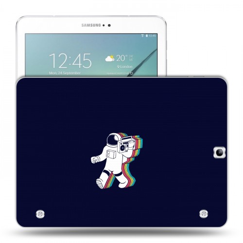 Дизайнерский силиконовый чехол для Samsung Galaxy Tab S2 9.7 Космонавт