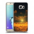 Дизайнерский пластиковый чехол для Samsung Galaxy S6 Edge Plus Солнце