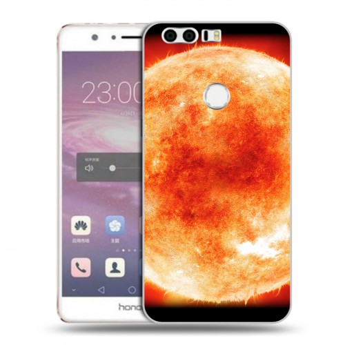 Дизайнерский пластиковый чехол для Huawei Honor 8 Солнце