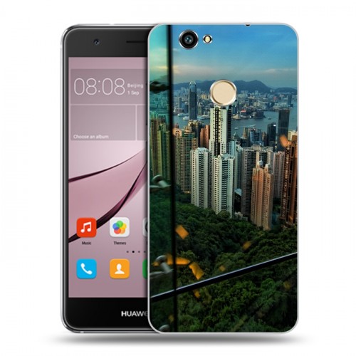 Дизайнерский силиконовый с усиленными углами чехол для Huawei Nova Гонконг