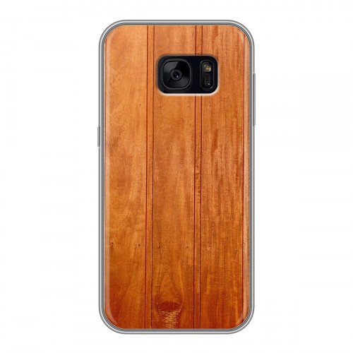 Дизайнерский силиконовый чехол для Samsung Galaxy S7 Edge Дерево