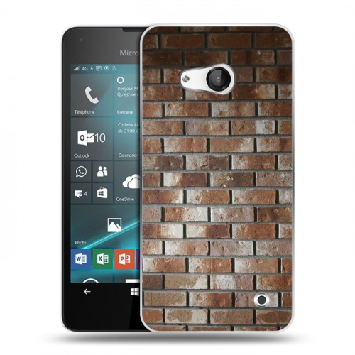 Дизайнерский пластиковый чехол для Microsoft Lumia 550 Кирпич