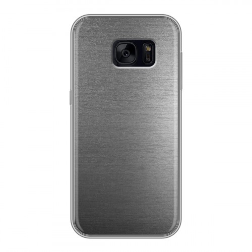 Дизайнерский силиконовый чехол для Samsung Galaxy S7 Edge Металл