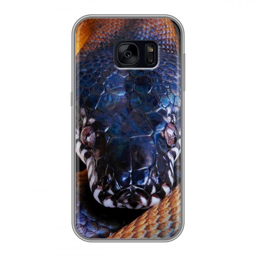 Дизайнерский силиконовый чехол для Samsung Galaxy S7 Edge Змеи