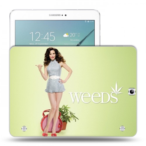 Дизайнерский силиконовый чехол для Samsung Galaxy Tab S2 9.7 Weeds