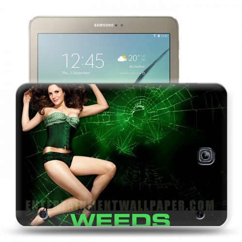 Дизайнерский силиконовый чехол для Samsung Galaxy Tab S2 8.0 Weeds