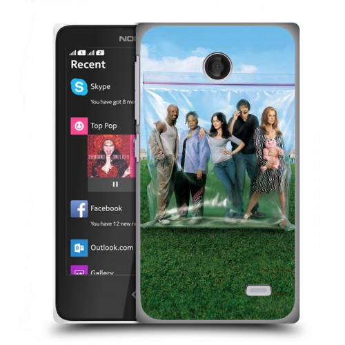 Дизайнерский пластиковый чехол для Nokia X Weeds