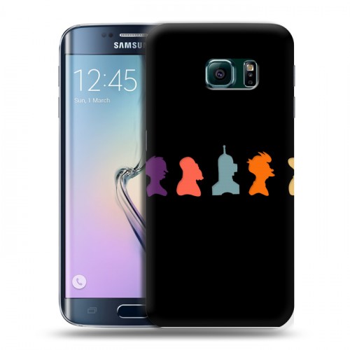 Дизайнерский пластиковый чехол для Samsung Galaxy S6 Edge Футурама