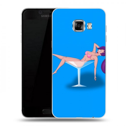 Дизайнерский пластиковый чехол для Samsung Galaxy C5 Футурама