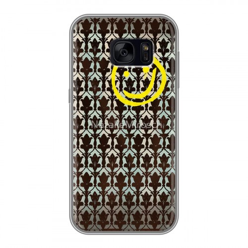 Дизайнерский силиконовый чехол для Samsung Galaxy S7 Edge Шерлок