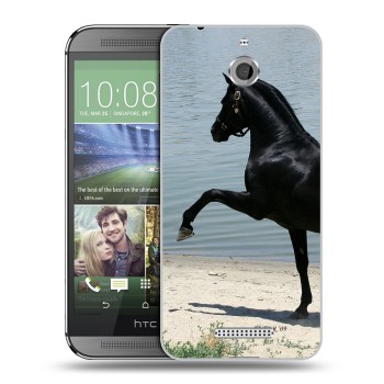 Дизайнерский силиконовый чехол для HTC Desire 510 Лошади (на заказ)